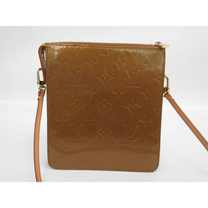 Louis Vuitton Leather Bag Monogram Vernis Motte Bronze Shoulder